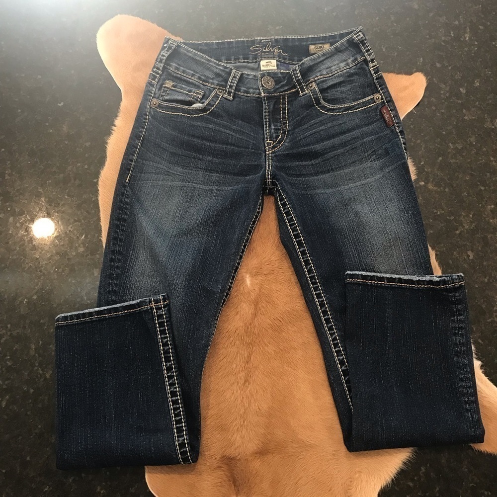 Silver Jeans Suki Capri Sz 26